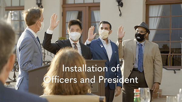 Installation of Officers and President